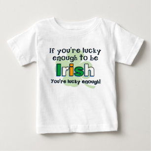 Bébé Chanceux pour être T-shirt infantile irlandais