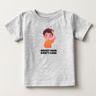 Bébé Cheveux Décoiffés, On S'en Fout T-shirt Drôle pour