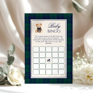 Bébé chic v Bingo Teddy Bear carreaux marine jeu