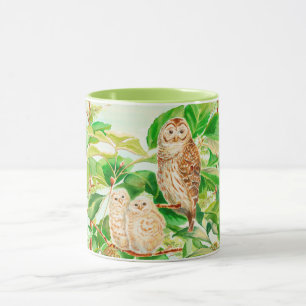 Bébé chouettes tasse de café