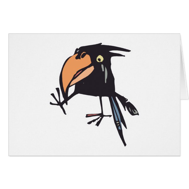 bébé corbeau mignon (Devant horizontal)