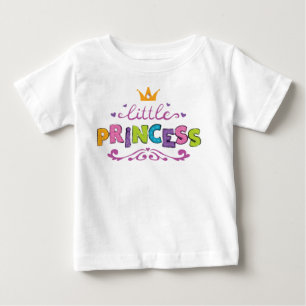 Bébé Couronne de Petite Princesse Mignonne T-Shirt pour