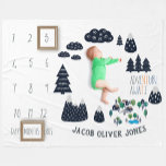 Bébé - Couverture de jalon | Aventure Attente<br><div class="desc">La couverture de première année du bébé fait l’accessoire parfait pour les photos de bébé! C'est l'alternative parfaite aux autocollants mensuels et aux blocs. Notre couverture vous permet facilement de prendre et de poster des photos de votre petit en croissance. Prenez une photo et partagez avec vos amis sur les...</div>