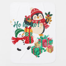 Couverture de Noël pour bébé, joli motif floral po