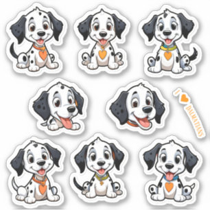 Bébé Dalmatiens Scrapbook Stickers papeterie