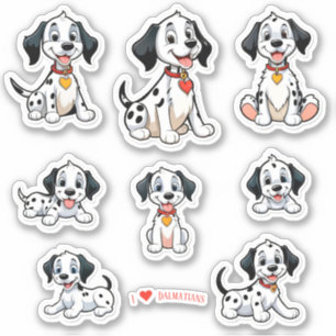 Bébé Dalmatiens Scrapbook Stickers papeterie