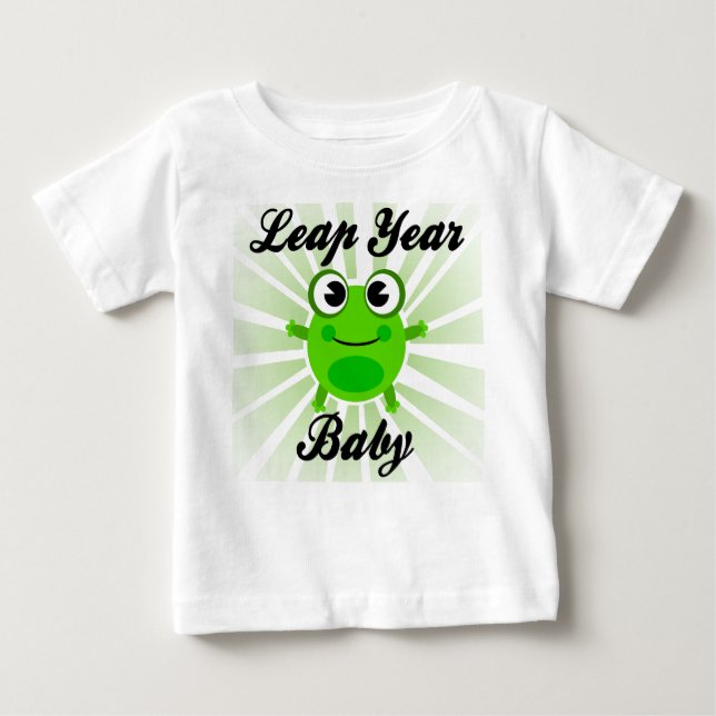 Bébé d'année bissextile, T-shirt mignon de bébé de (Devant)