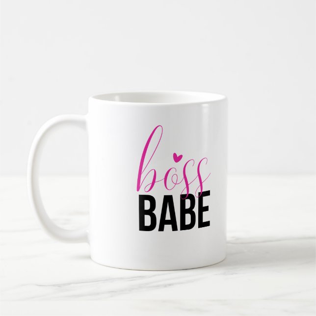Bébé de chef, Mug noir et rose (Gauche)