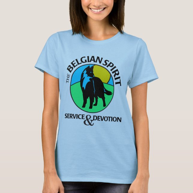 Bébé de dames - T-shirt de poupée dans le bleu (Devant)