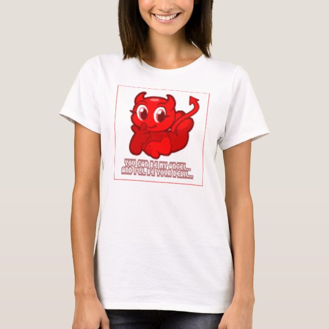 Bébé de DIABLE OU d'ANGE - T-shirt de poupée (Devant)