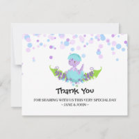 Bébé de *~* hachant le Merci de baby shower de