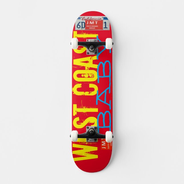 BÉBÉ DE LA CÔTE OUEST  JMT USA Skateboard (Recto)