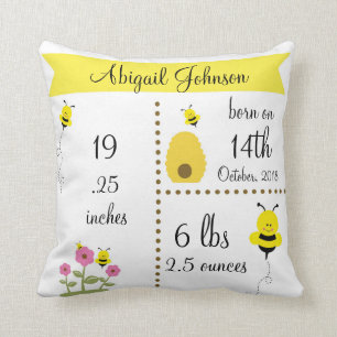 Bébé de l'abeille mignonne Coussin