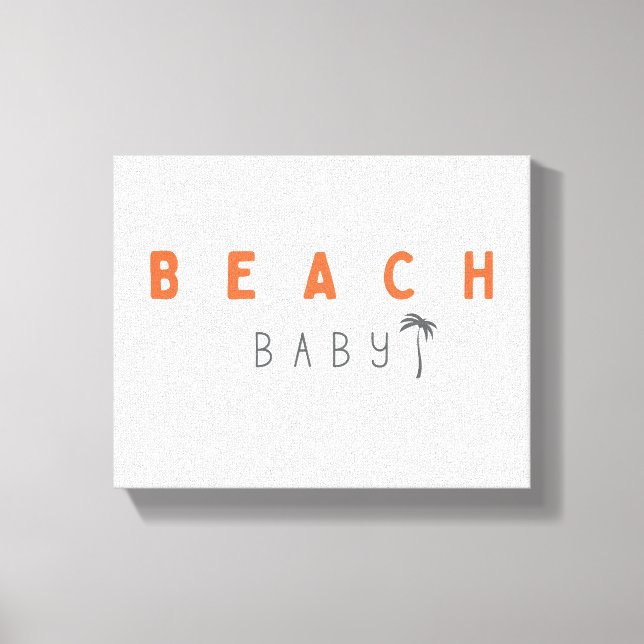 bébé de plage. impression sur toiles tendues (Recto)