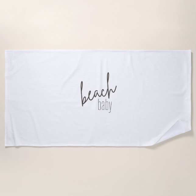 bébé de plage. Serviettes de plage (Devant)
