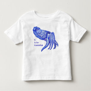 Bébé d'illustration de seiches et T-shirt des