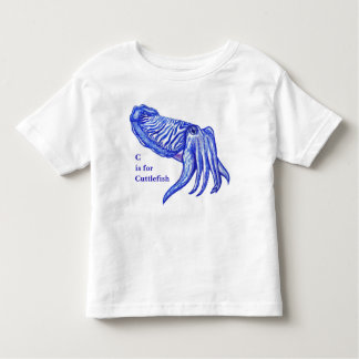 Bébé d'illustration de seiches et T-shirt des