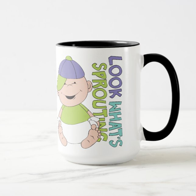 Bébé-Douche #4 Cadeau Ringer Mug (Droite)