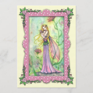 Bébé Douche Invitations Mère et bébé Fée