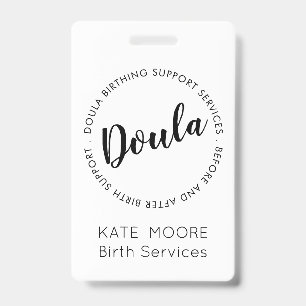 Bébé Doula Entraîneur de naissance Badge de sage-f