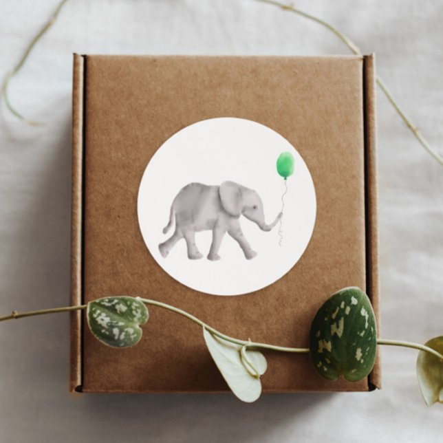 Bébé doux Étiquette éléphant, étiquette cadeau de  (Créateur téléchargé)