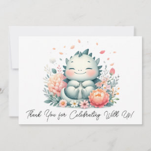 Bébé Dragon Dormir Dans Un Lit De Merci Fleurs