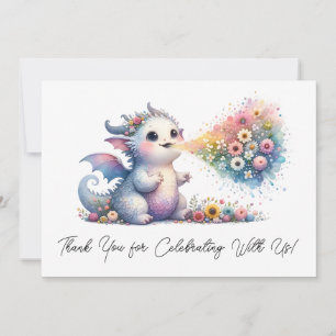 Bébé Dragon Respirer Merci Feu Floral