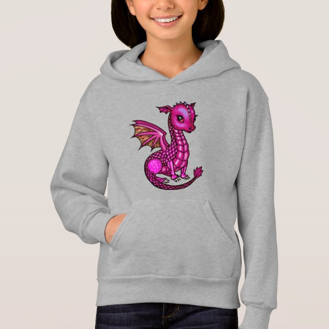 Bébé Dragon Rose Mignon  (Devant)