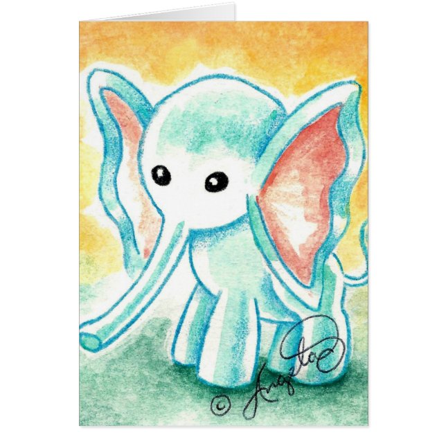 Bébé éléphant mignon (Devant)
