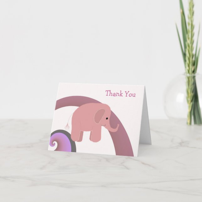 Bébé éléphant mignon merci (Devant)