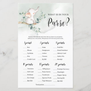 Bébé éléphant vert ce qui est dans votre jeu de bo