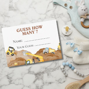 bébé en construction Devinez combien de carte de j