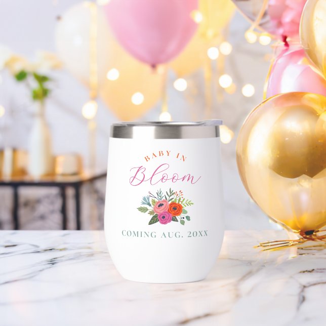 Bébé en fleur brillant Faire-part de grossesse flo (Enterrement de vie de garçon)