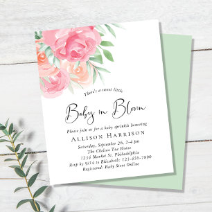 Bébé en fleurs Floral Baby Sprinkle Budget Invitat