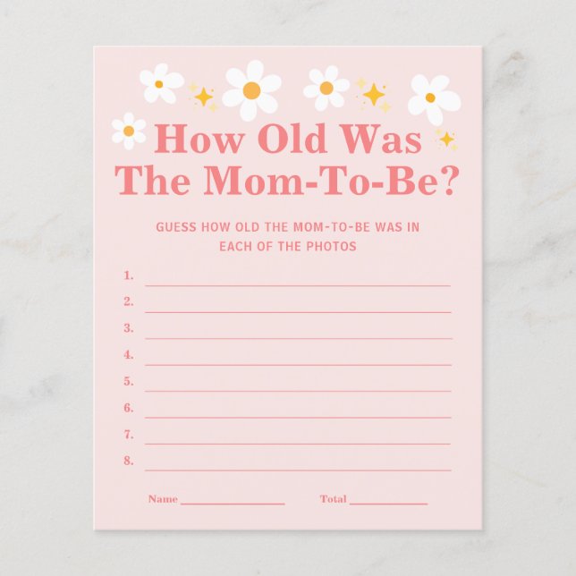 Bébé en fleurs Quel âge la mère avait-elle à jouer (Devant)