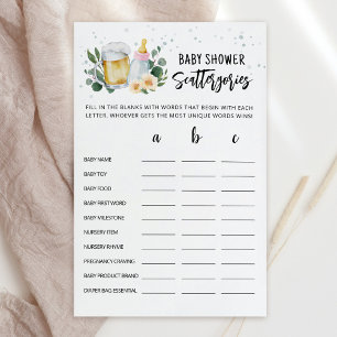Bébé en préparation Baby Shower Scattergories Rose