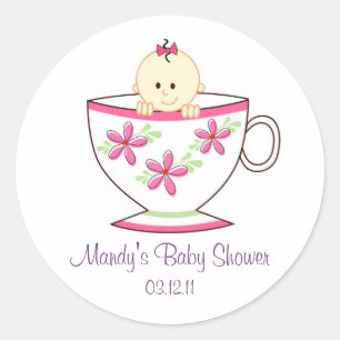 Bébé en Stickers Tasse de Thé / Toppers