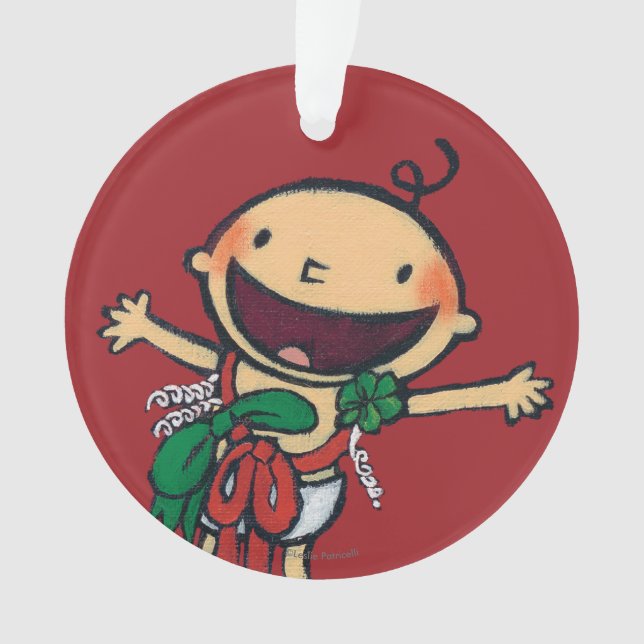 Bébé enveloppé dans les arcs pour Noël (devant)