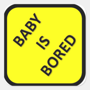 Bébé Est Bored Sticker
