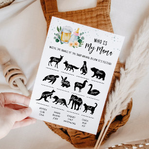 Bébé est en préparation Qui est ma maman Carte de