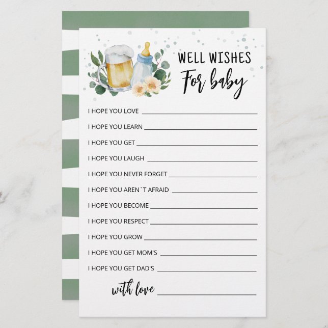 Bébé est en train de brasser des désirs éditable p (Devant / Derrière)