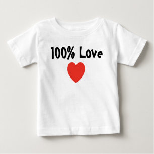 Bébé et enfants : 100% Amour- T-shirt bébé