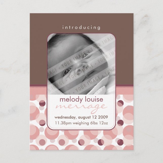 BÉBÉ FAIRE-PART :: Bonjour bébé 3 (Devant)