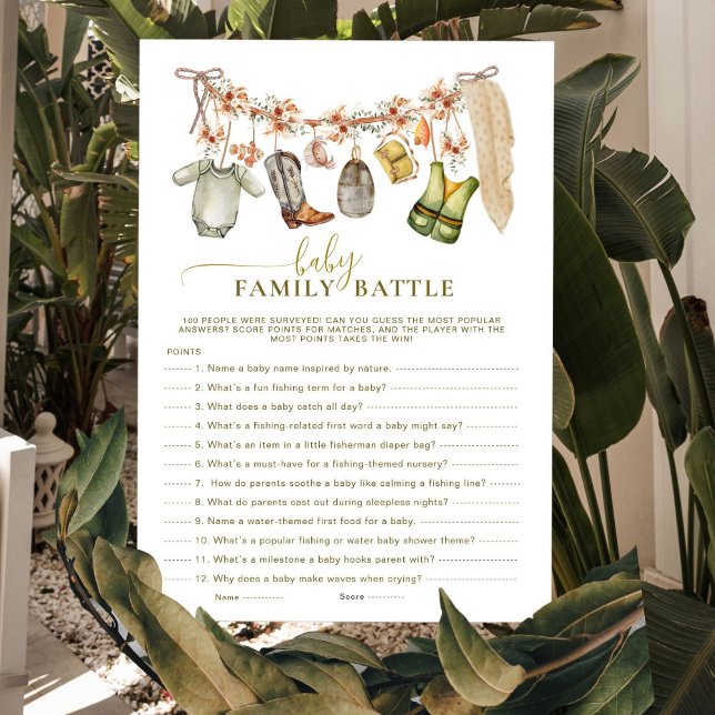 Bébé Famille Bataille Reel Excité Pêche Douche (Créateur téléchargé)