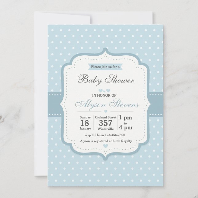 Bébé fantaisie Boy Shower Invitation (Devant)