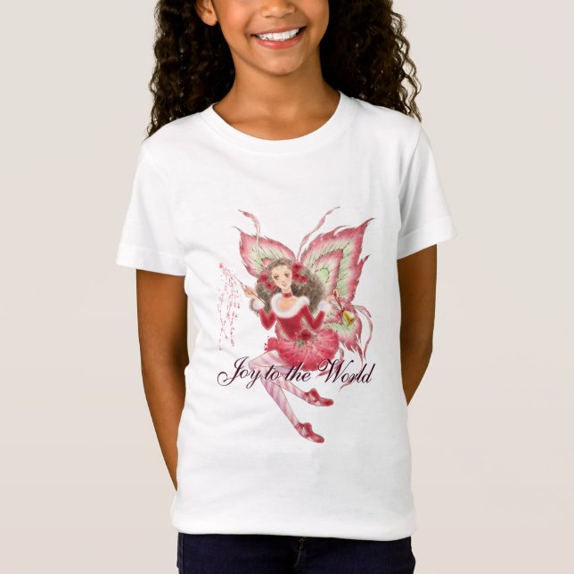 Bébé féerique de filles de Noël - T-shirt de (Devant)
