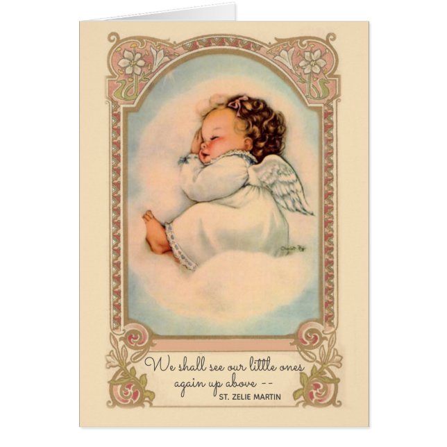 Bébé Fille Ange Religieux Fausses Couches (Devant)