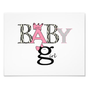 Bébé fille - Faire-part - Photo - Mur pendage