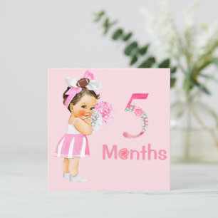 Bébé Fille Marqueurs mensuels Jalons Fille