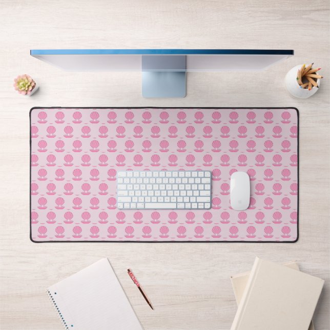 Bébé fille rose Coquille d'huître et motif perle (Bureau 1)